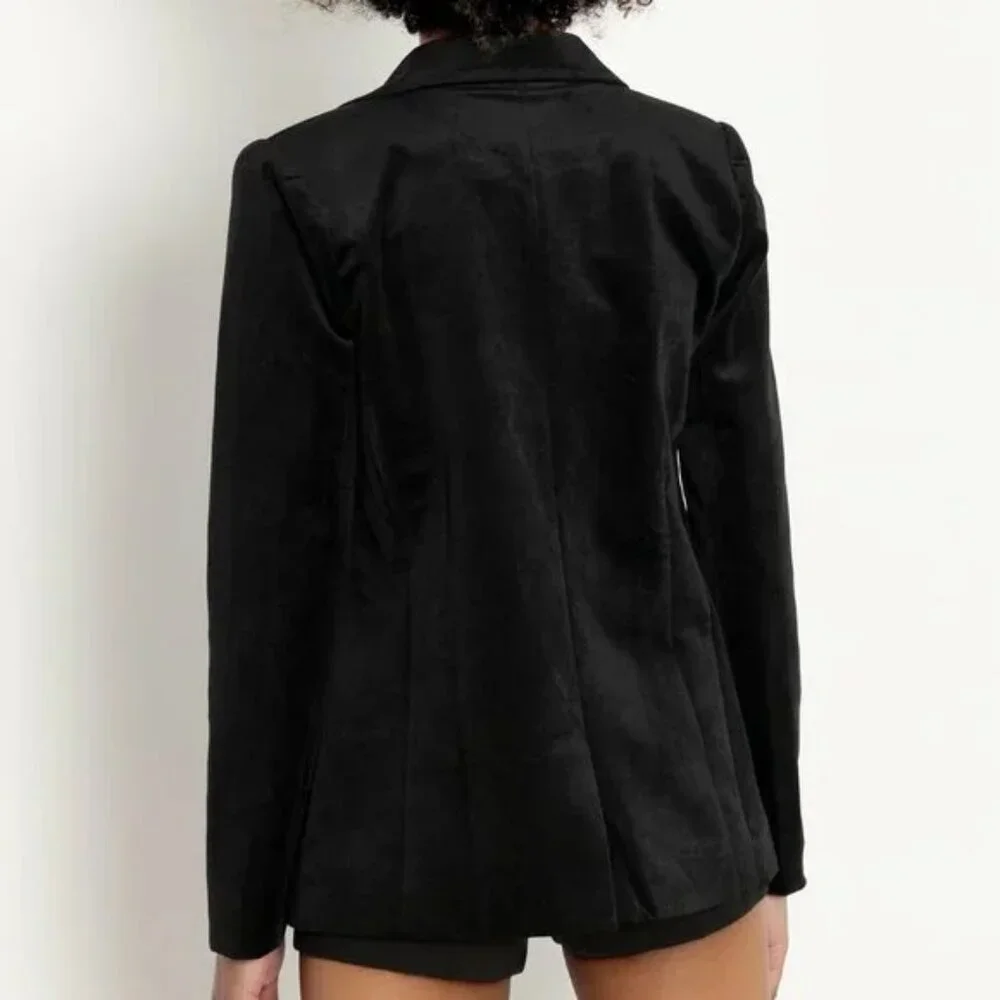 Blackmilk Black Velvet Nielsen Fairy Tales Blazer jacket art to wear XS 4/6 NWT - Picture 3 of 13